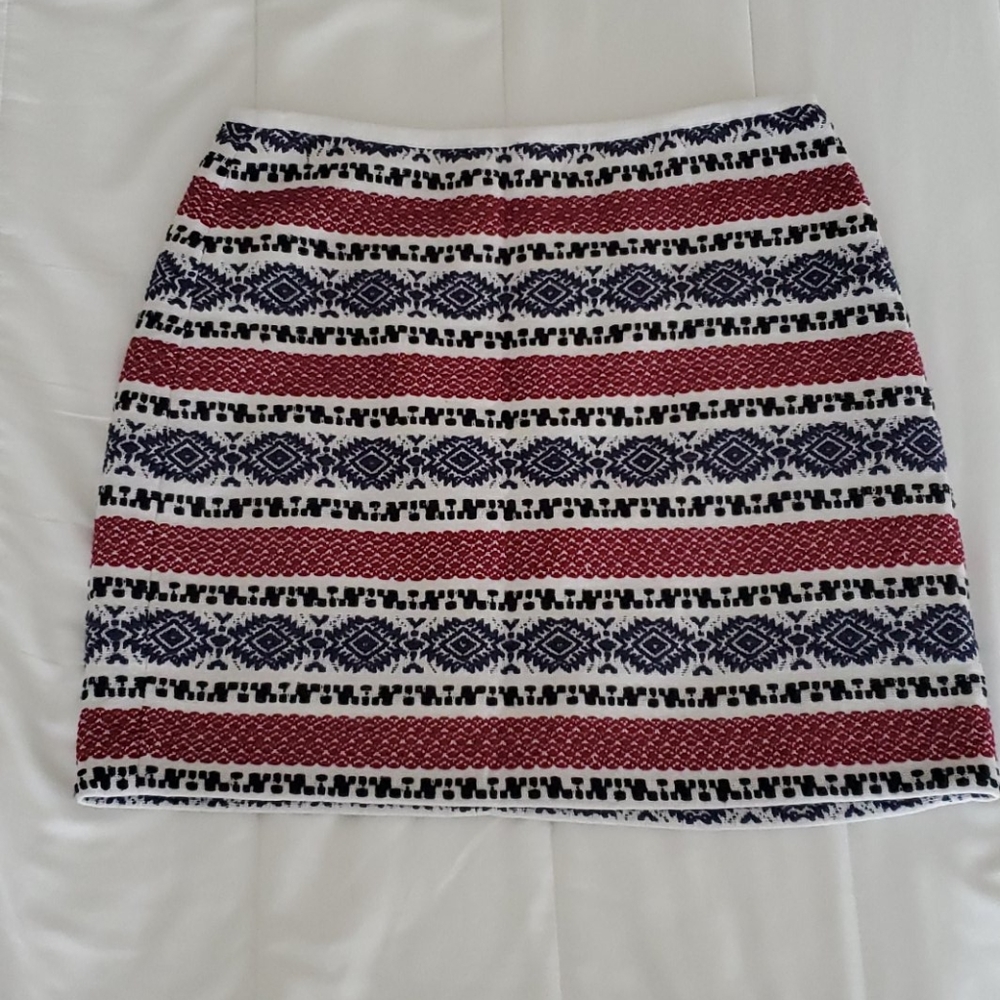 Tribal Pattern Mini Skirt